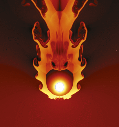 Super nova explosion simulation